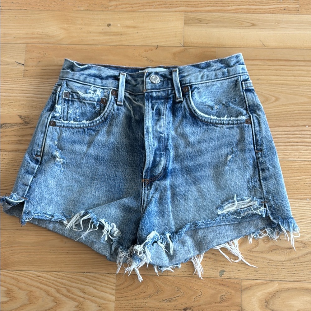 Agolde Denim Blue Women's Shorts 24